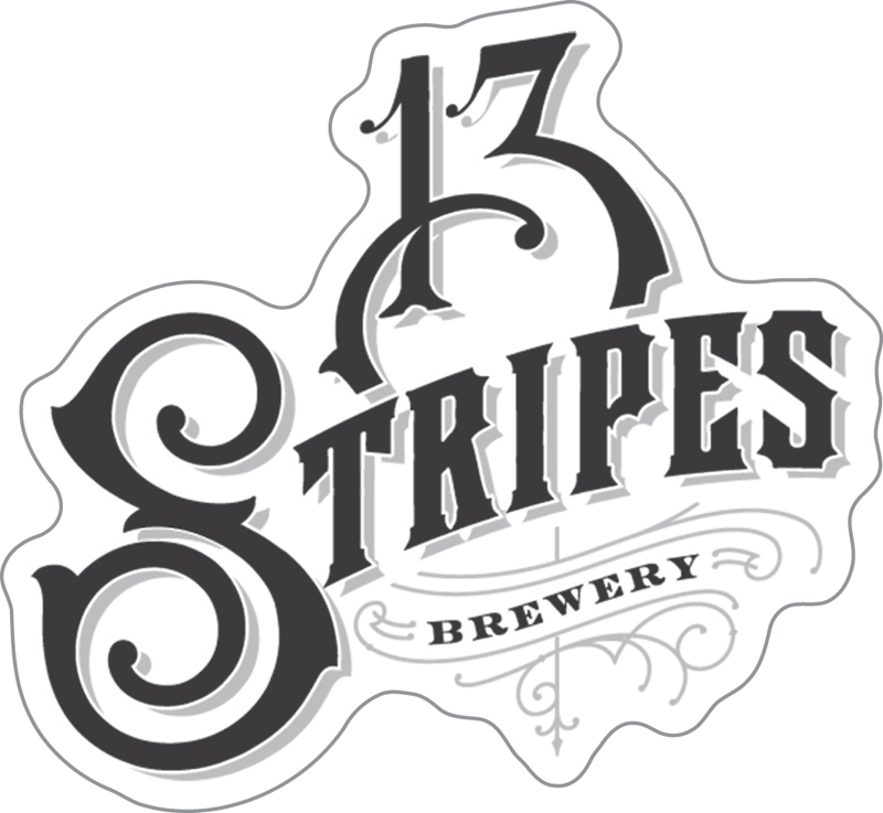 13 Stripes Brewery Custom Sticker