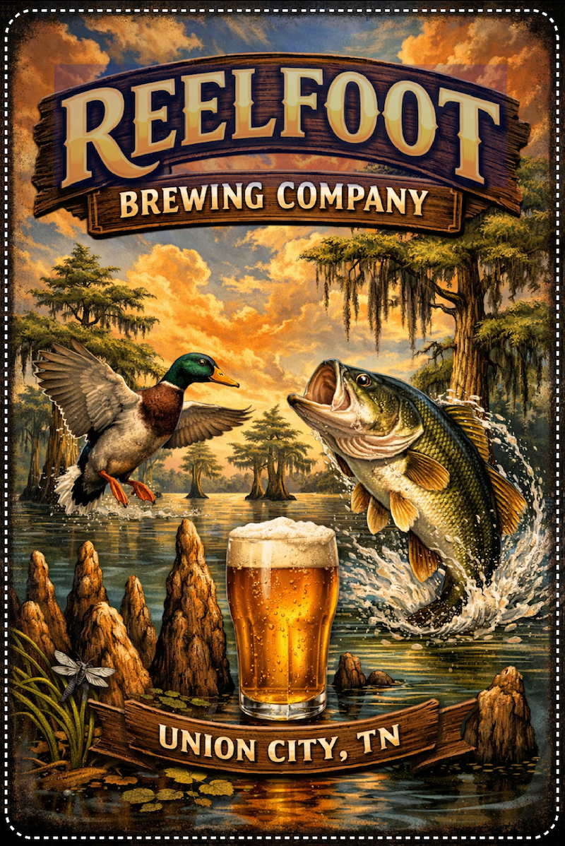 Reelfoot Brewing Custom Sticker