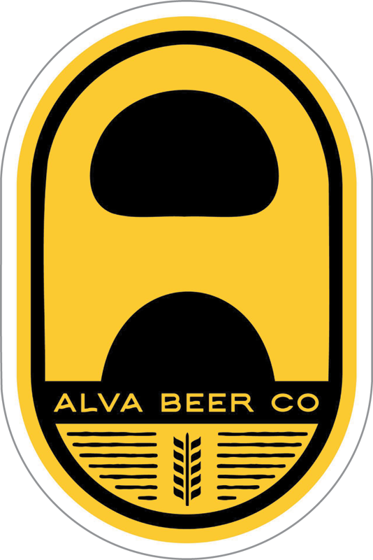 Alva Beer Co. Custom Sticker