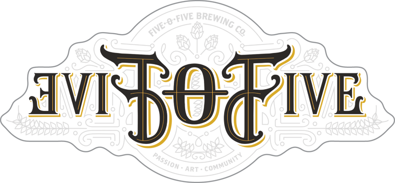 Five.0.Five Brewing Company Custom Sticker