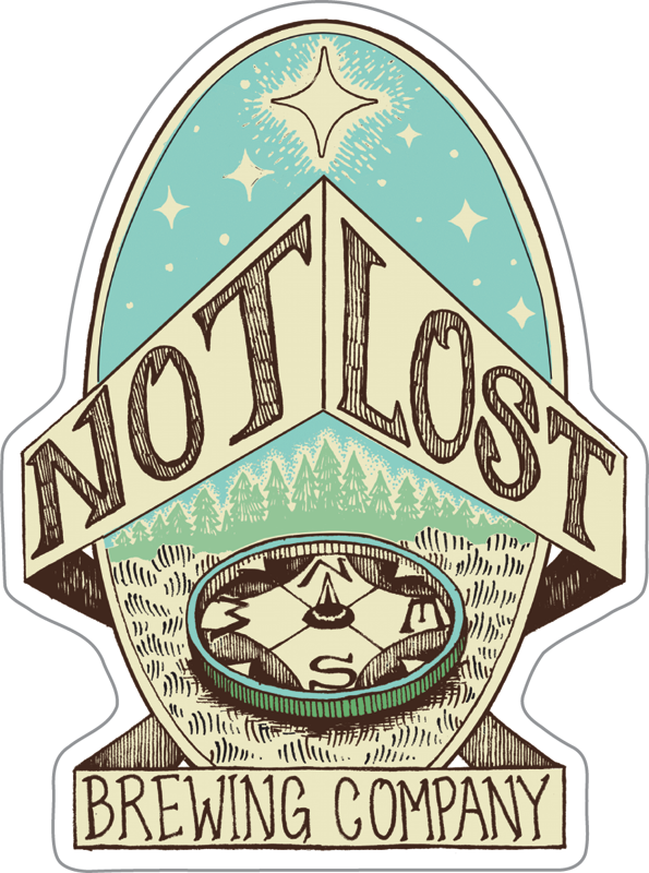 Not Lost Brewing Company Custom Sticker