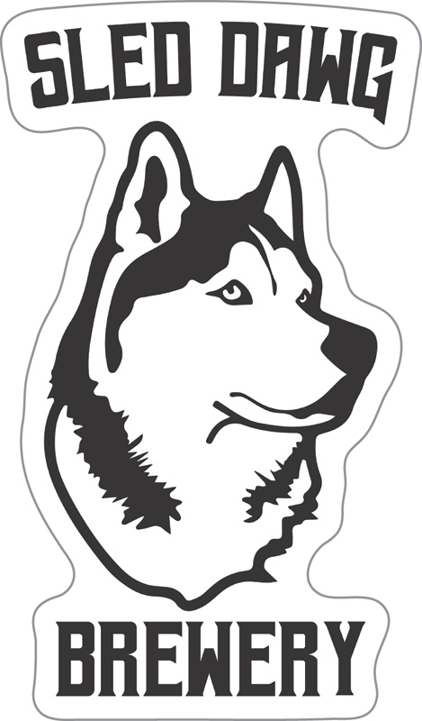 Sled Dawg Brewery Custom Sticker