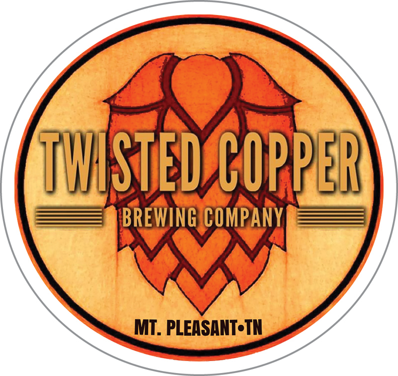 Twisted Copper Brewing Custom Sticker