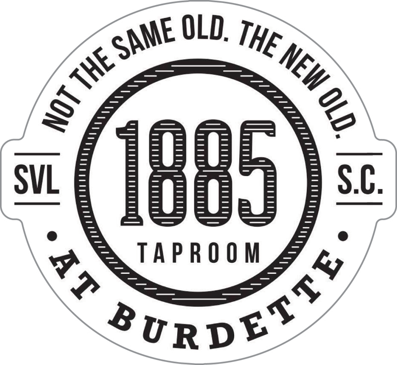 1885 Taproom Custom Sticker