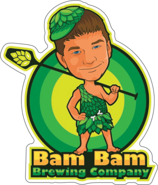 Bam-Bam Brewing Company Custom Sticker