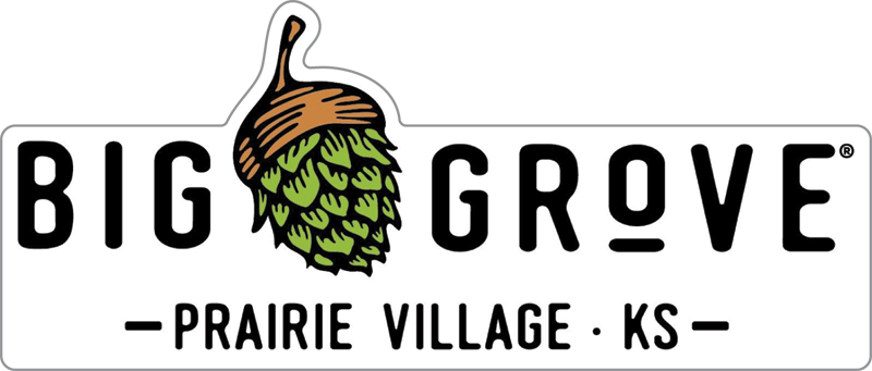 Big Grove Brewery & Taproom - KC Prairie Village Custom Sticker