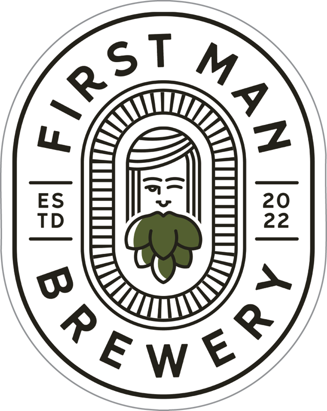 First Man Brewery Custom Sticker