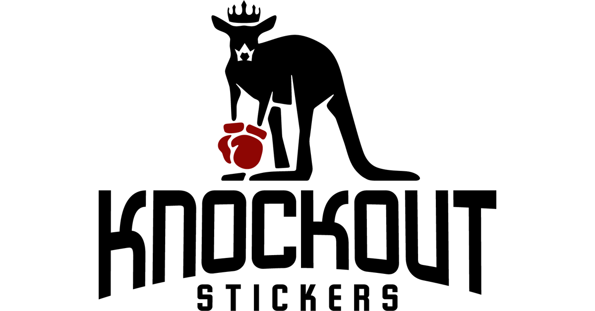 Knockout Stickers | Custom Die-Cut Vinyl Stickers — Free Shipping