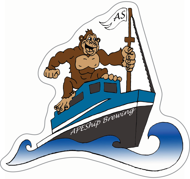APEShip Brewing Custom Sticker