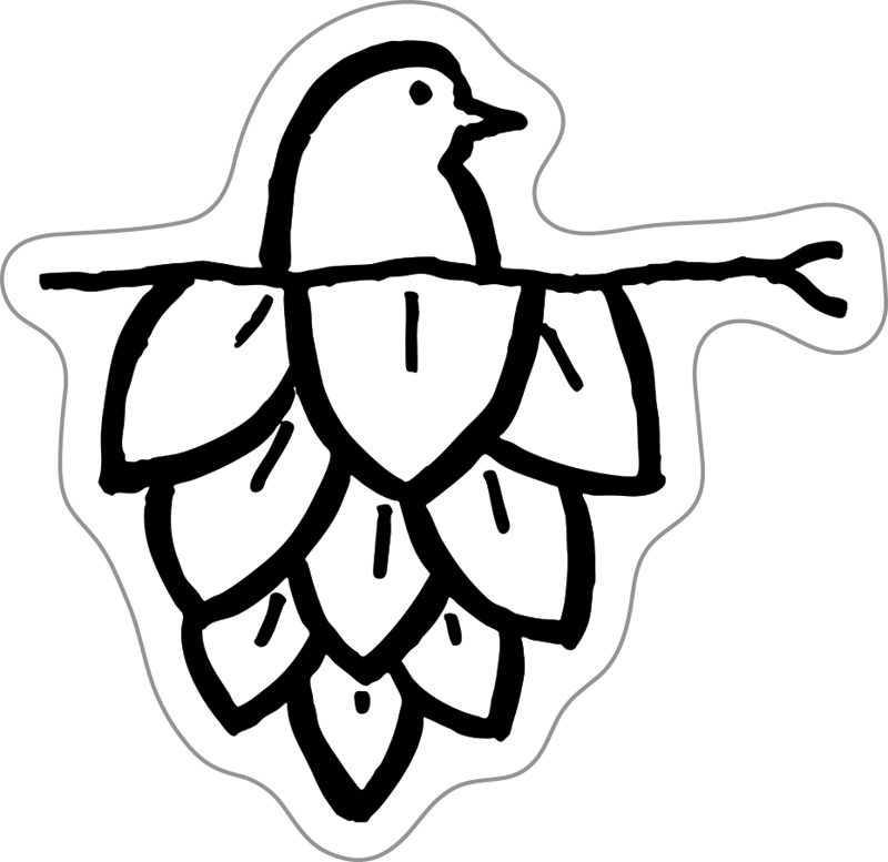 Birds Nest Brewing Company Custom Sticker