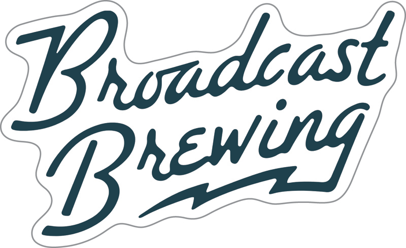 Broadcast Brewing Custom Sticker