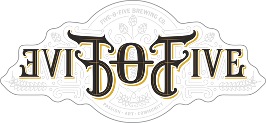 Five.0.Five Brewing Company Custom Sticker
