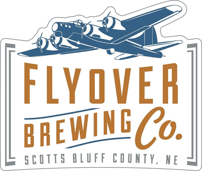 Flyover Brewing Company Custom Sticker