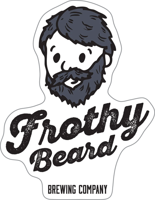 Frothy Beard Off World Brewery Custom Sticker