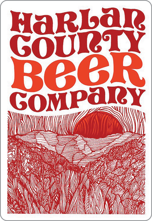 Harlan County Beer Company Custom Sticker