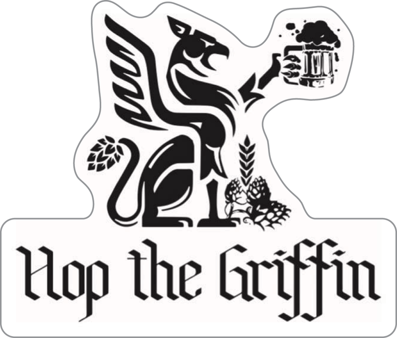 Hop the Griffin Brew Pub and Wine Bar Custom Sticker
