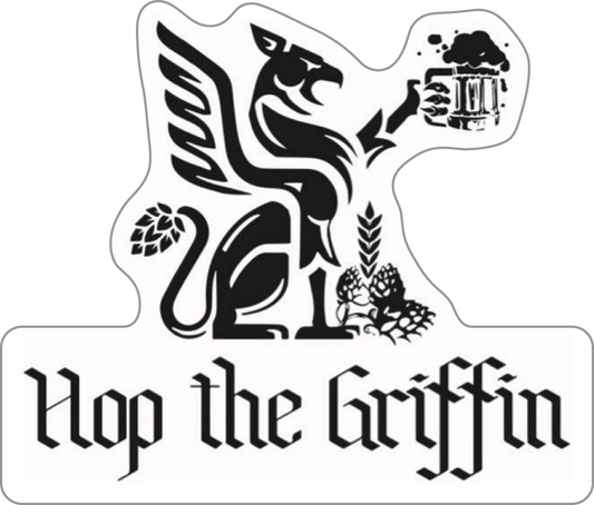 Hop the Griffin Brew Pub and Wine Bar Custom Sticker