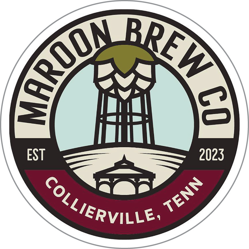 Maroon Brew Custom Sticker
