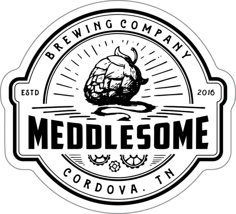 Meddlesome Brewing Company Custom Sticker