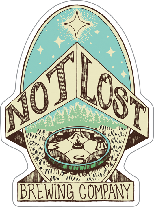 Not Lost Brewing Company Custom Sticker