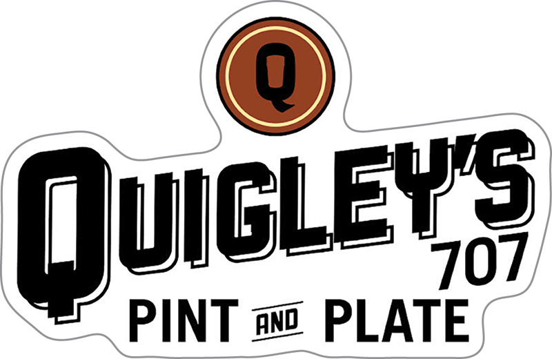 Quigley's Pint and Plate Custom Sticker
