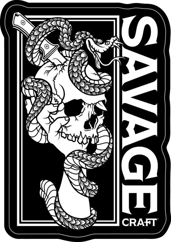 Savage Craft Ale Works Custom Sticker