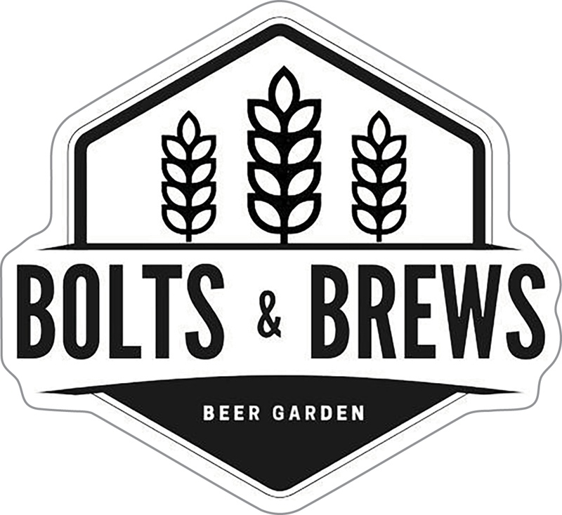 Bolts & Brews Beer Garden Custom Sticker