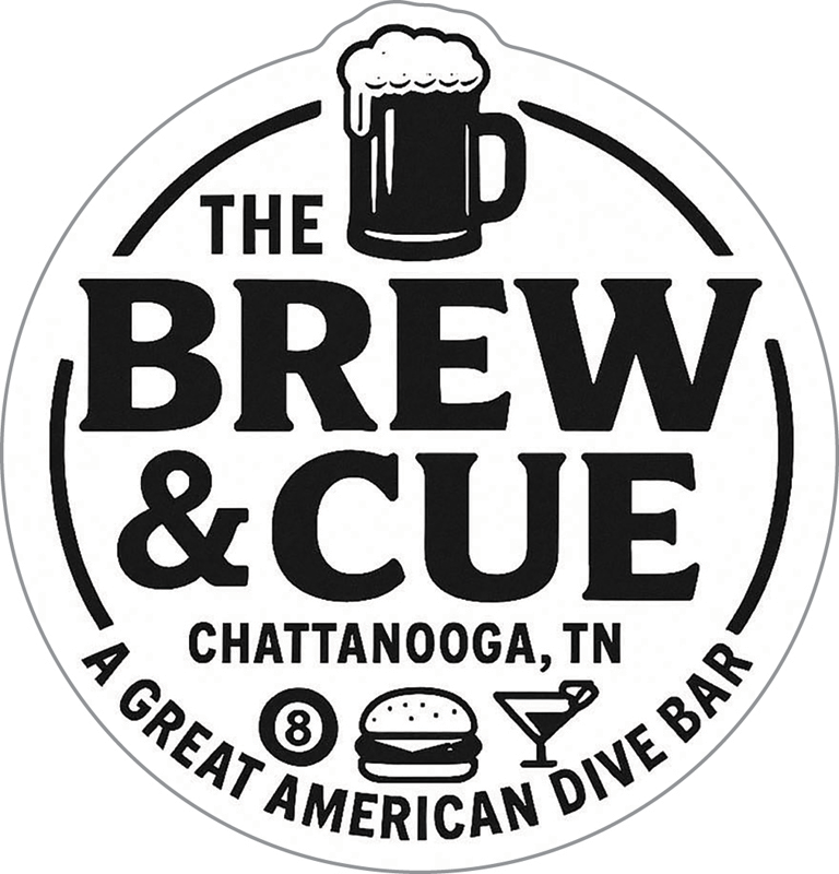 The Brew & Cue Custom Sticker