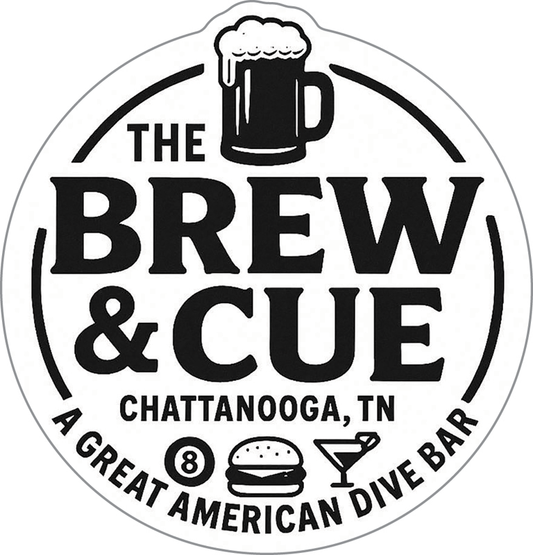 The Brew & Cue Custom Sticker