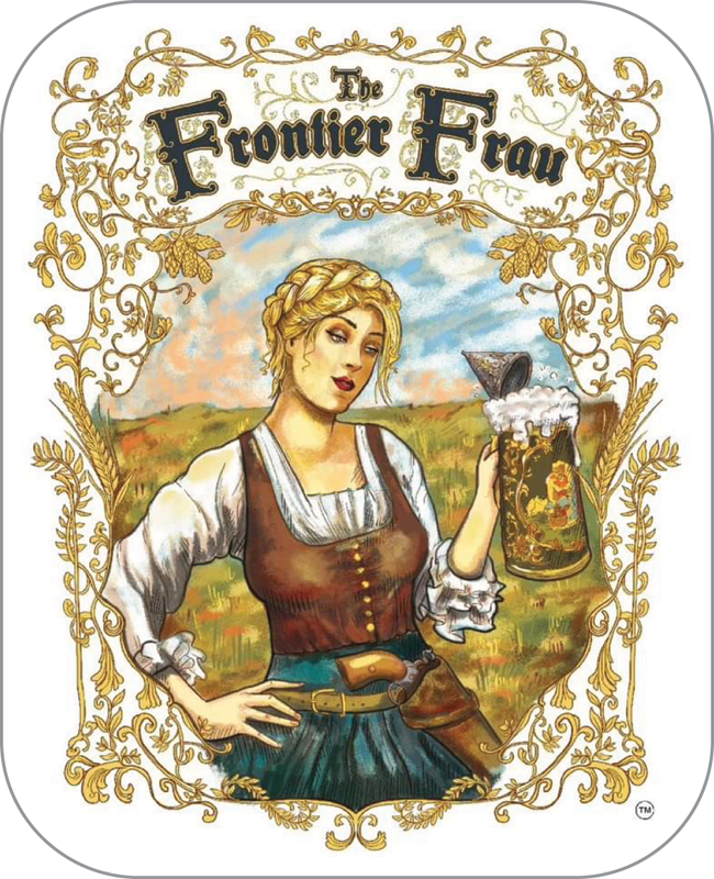 The Frontier Frau Custom Sticker