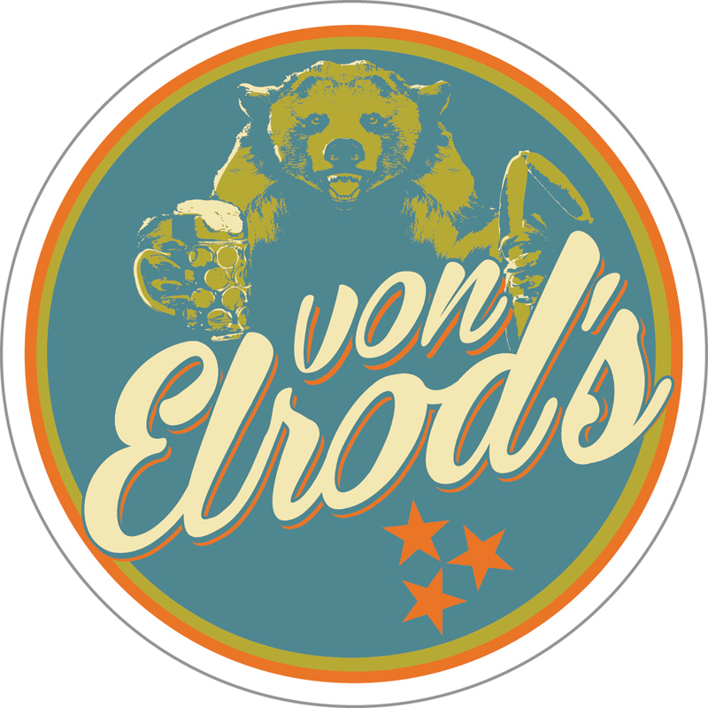 Von Elrod's Beer Hall & Kitchen Custom Sticker